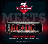 ACDC beer and steak